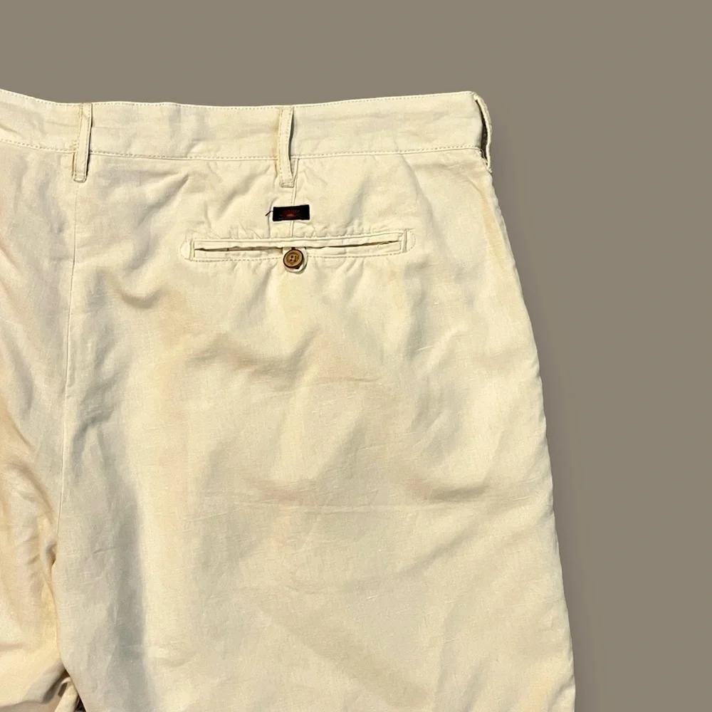 Faherty Malibu Shorts Linen Cotton Chinos Stone Lightweight Golf Pockets Mens 40